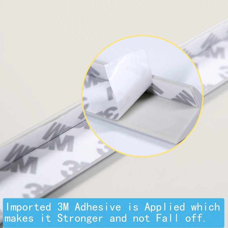 LONGFITE Corner Protectors and Edge Guards Baby Proof Corner Covers and Bumpers Cushion Top Grade Silicone Non-Choking Risk with Strong Stickiness (8 Pack) (Edge Guards Gray, Edge) - Image 5